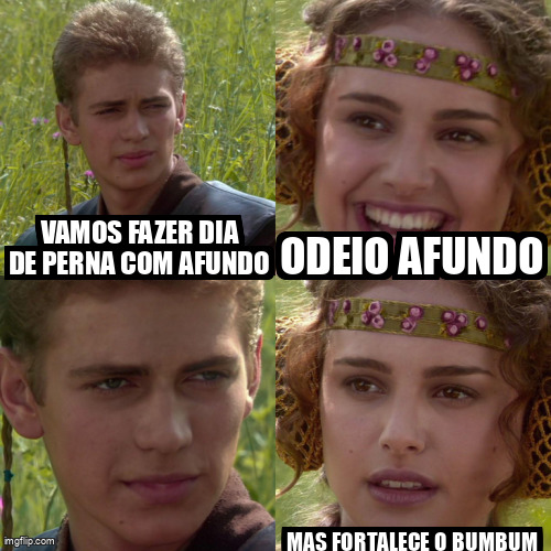 A trágica história de amor entre dia de perna e afundo.