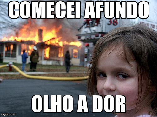 Quando você começa o afundo e já se arrepende.