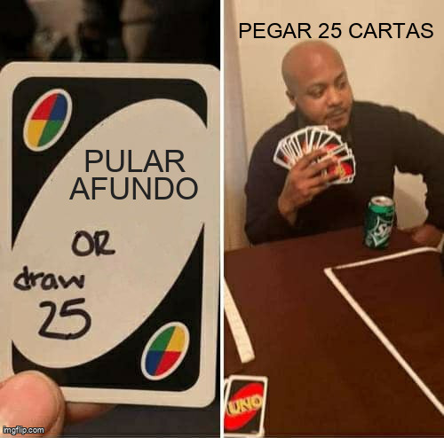 Escolha seu lutador: afundo ou cartas de punição sem fim.